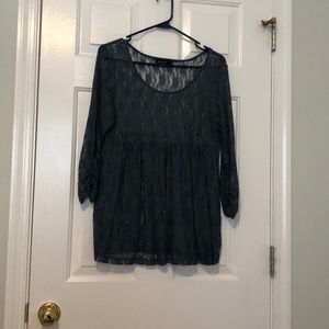Long sleeve lace top